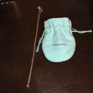 Tiffany & Co. silver teardrop necklace